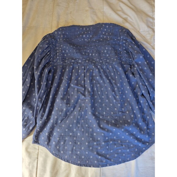 SUNDANCE Womens Size Small Top Blue Tunic Shirt - Picture 9 of 9